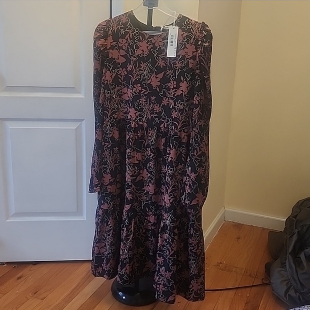 JUNEES floral smock midi dress